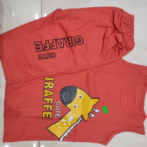 تاپ و شلوارک پسرانه مدل زرافه