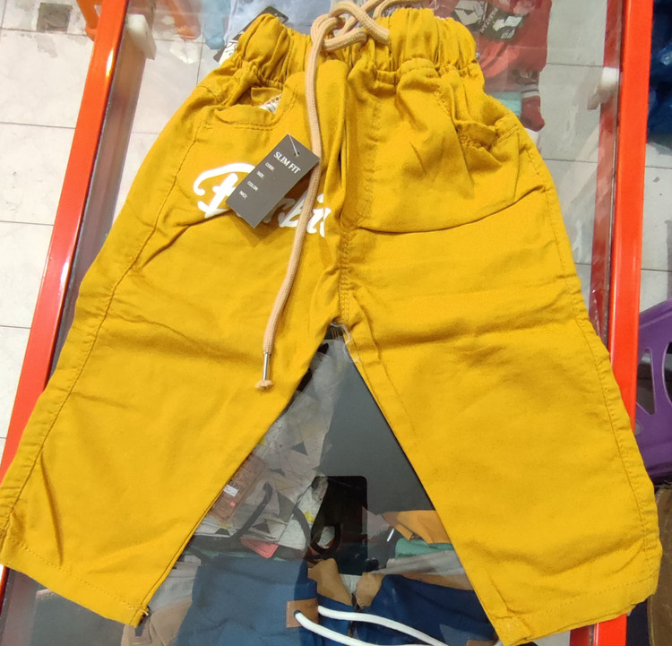 شلوارک کتان دخترانه مام استایل