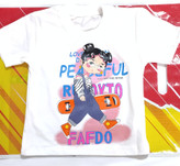 تیشرت تک دخترانه چاپ دار مدل دختر اسکیت باز