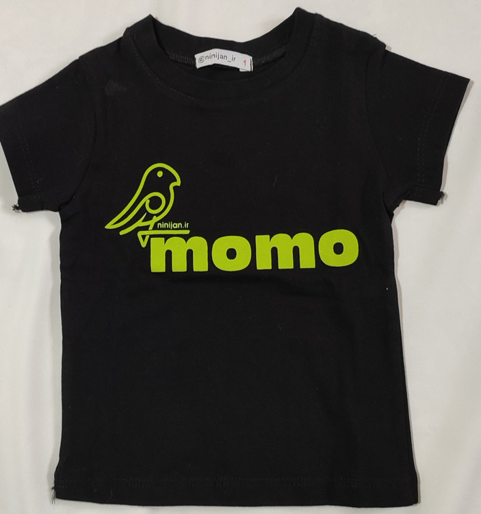 تیشرت مشکی اسپورت مدل momo