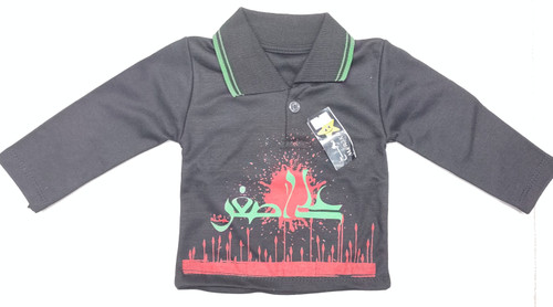 آستین بلند مشکی پسرانه مدل علی اصغر