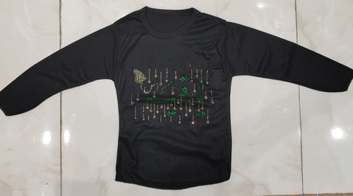 آستین بلند دخترانه مشکی مدل یا رقیه