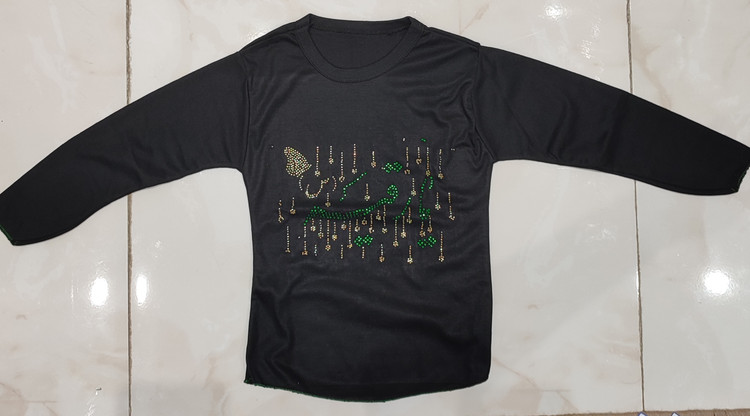 آستین بلند دخترانه مشکی مدل یا رقیه