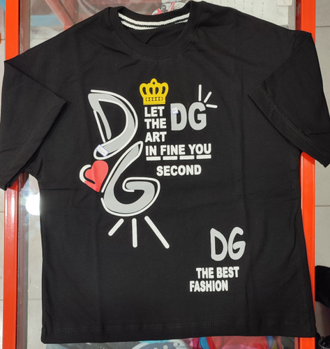 تیشرت مشکی اسپرت لش مدل DG