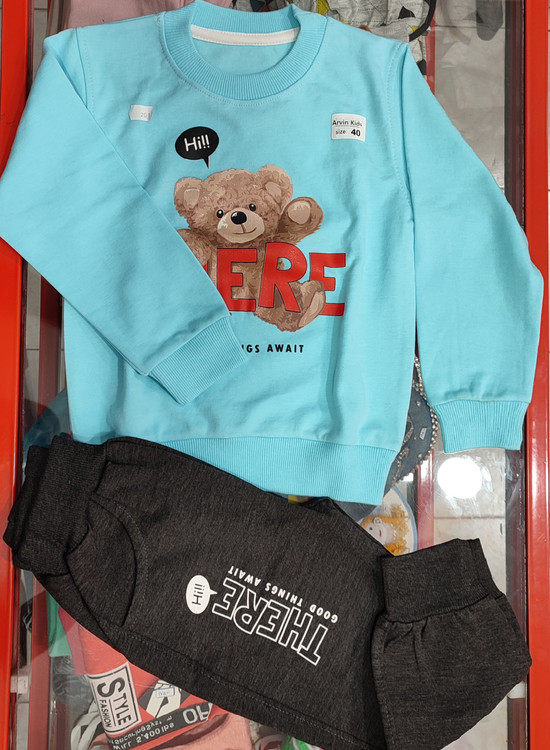 بلوز شلوار پسرانه مدل خرس تدی