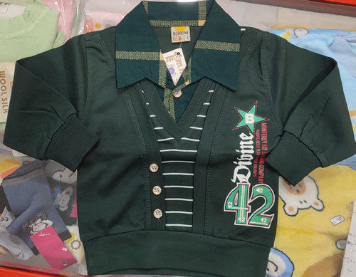 بلوز تک پسرانه مجلسی مدل یقه دار