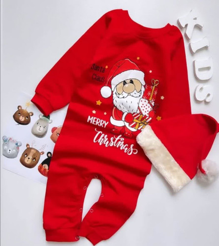 سرهمی و کلاه بچه گانه یلدایی مدل بابا نوئل