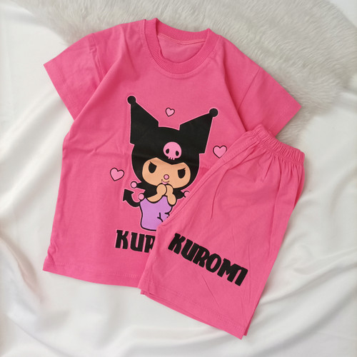 تیشرت و شلوارک دخترانه مدل کرومی