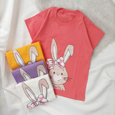تیشرت تک دخترانه مدل خرگوش گوش دراز