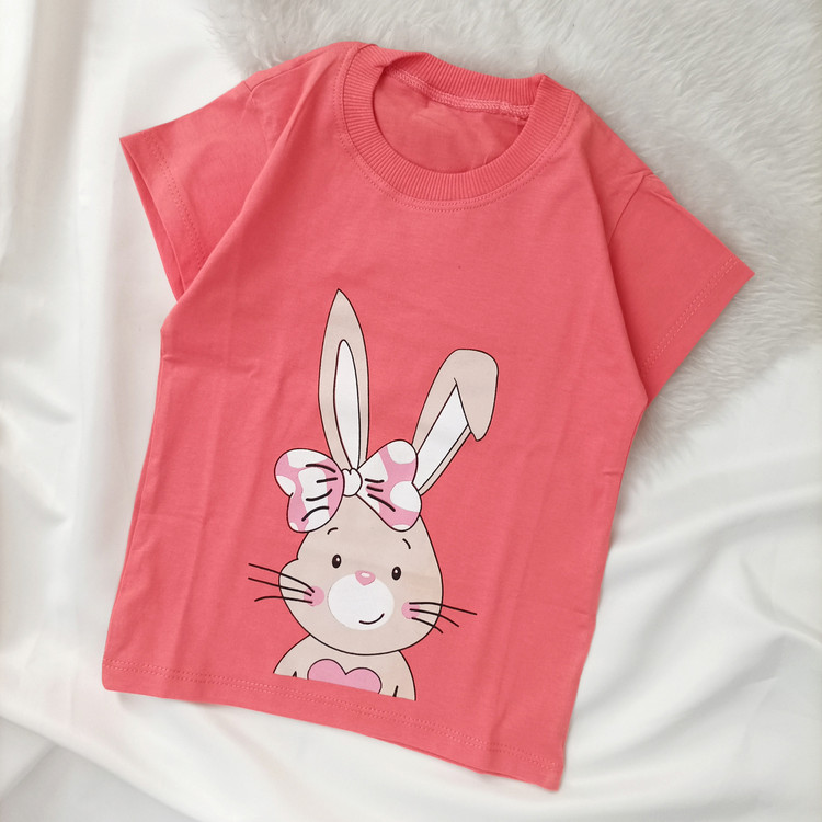 تیشرت تک دخترانه مدل خرگوش گوش دراز