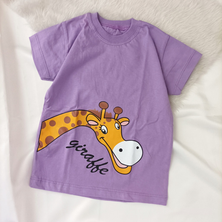 تیشرت تک پسرانه مدل زرافه