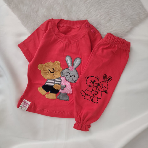 تیشرت شلوارک دخترانه مدل خرگوش