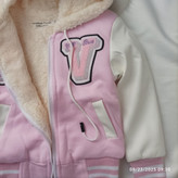 سویشرت خز دار دخترانه مدل آستین چرم