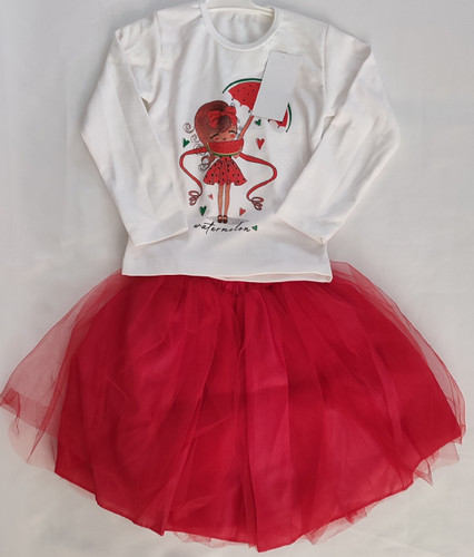 بلوز و دامن دخترانه مدل هندوانه