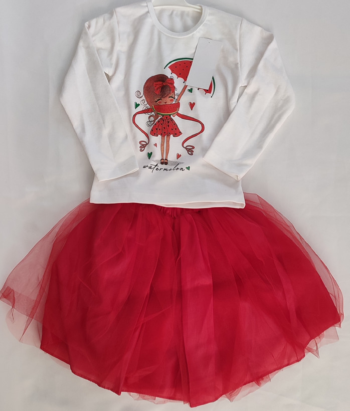 بلوز و دامن دخترانه مدل هندوانه