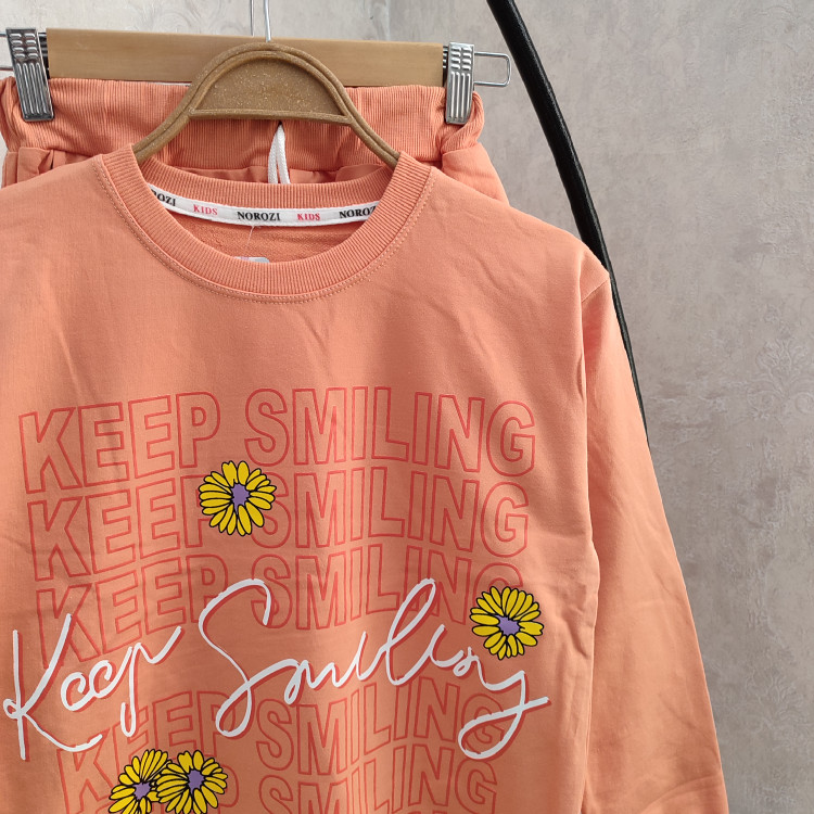 بلوز و شلوار دخترانه مدل keep smiling