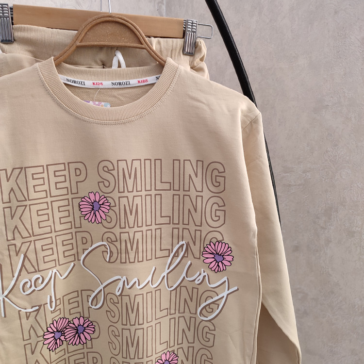 بلوز و شلوار دخترانه مدل keep smiling